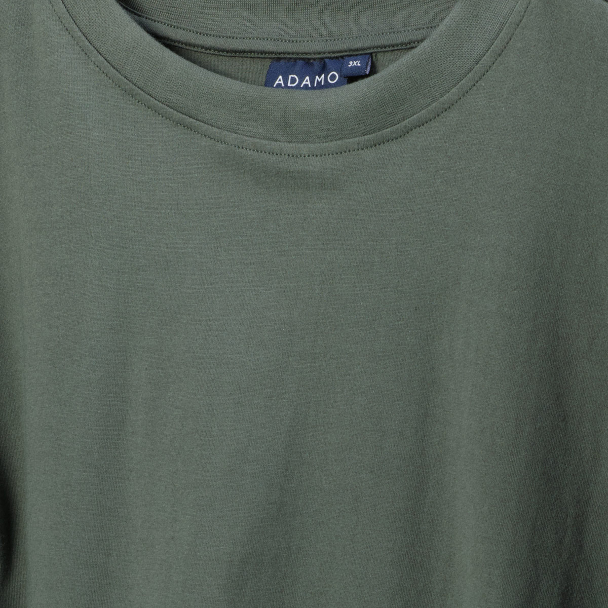 ADAMO Doppelpack T-Shirt aus Baumwolle oliv