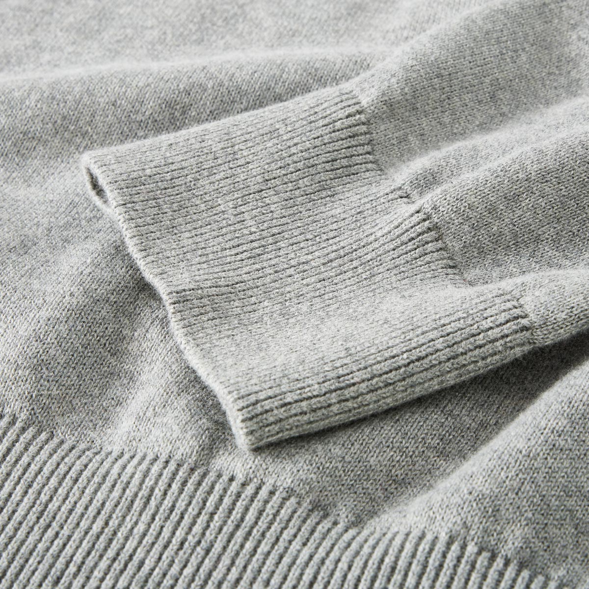 Pfundskerl Feinstrickpullover aus Baumwolle hellgrau