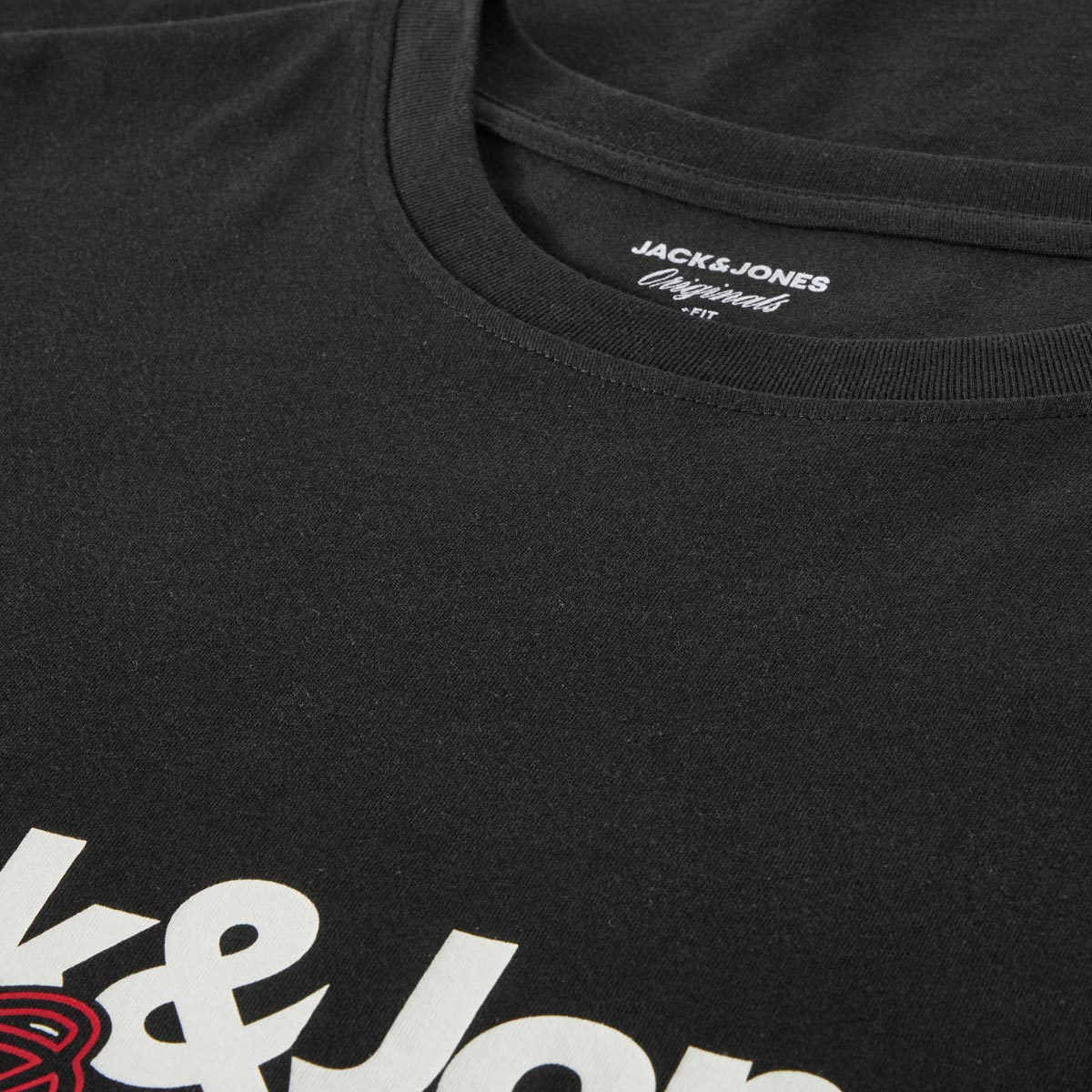 Jack&Jones T-Shirt aus Biobaumwolle schwarz