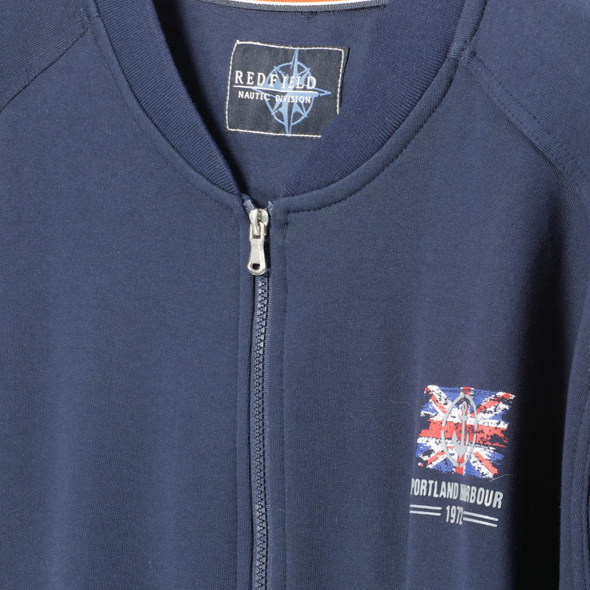 Redfield Sweatjacke aus Baumwollmischung dunkelblau