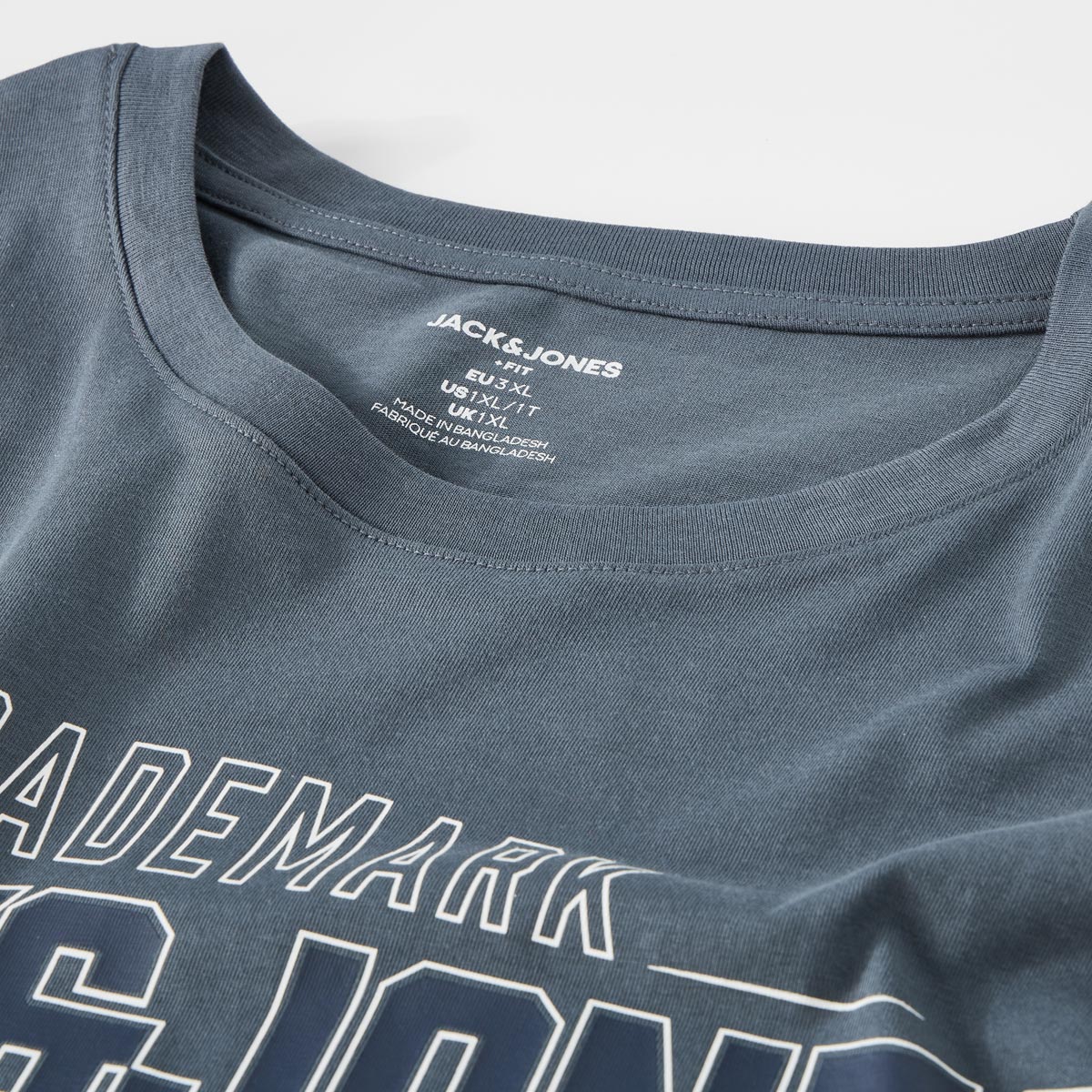 Jack&Jones T-Shirt mit Label-Print grau