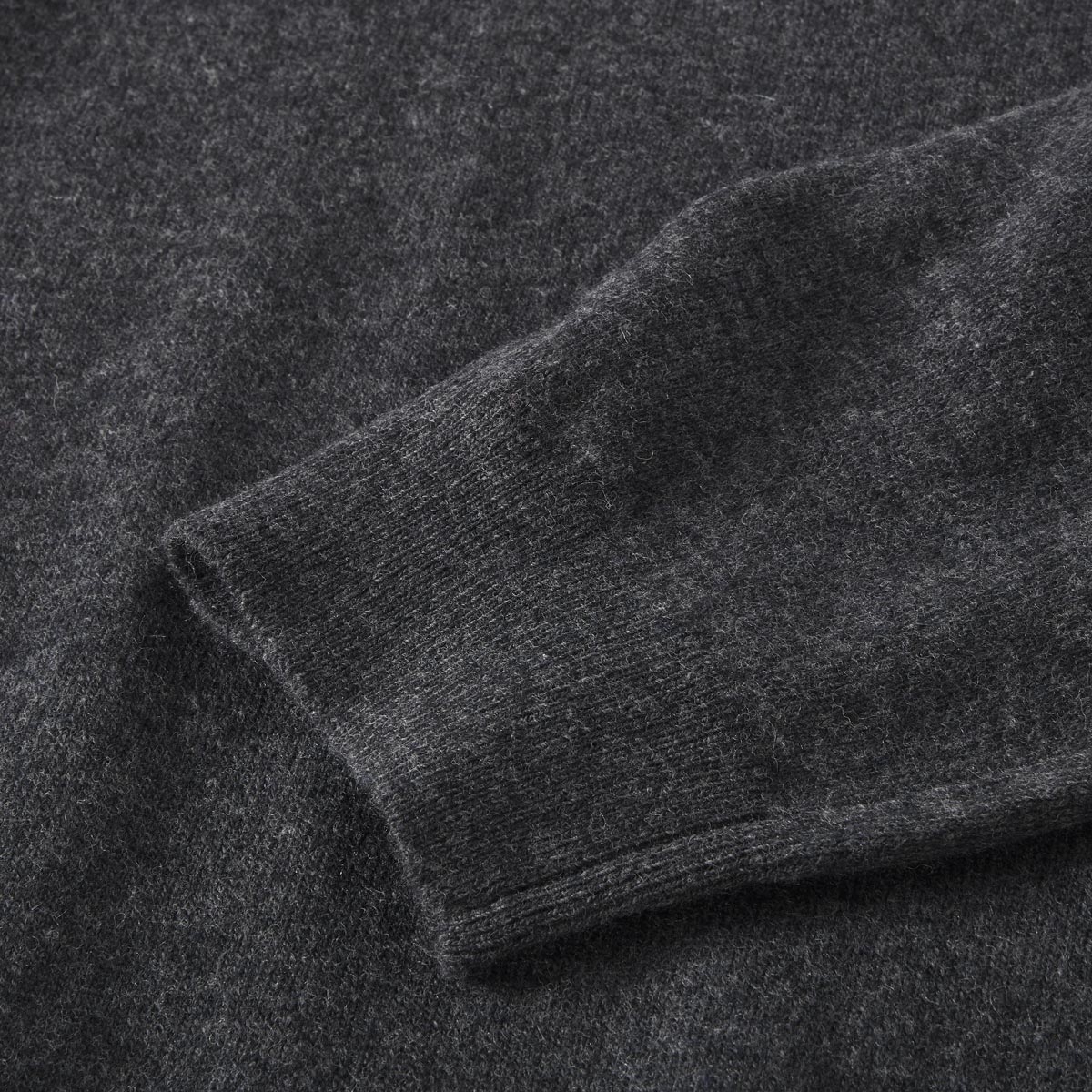 Gant Feinstrickpullover mit Lammwolle anthrazit