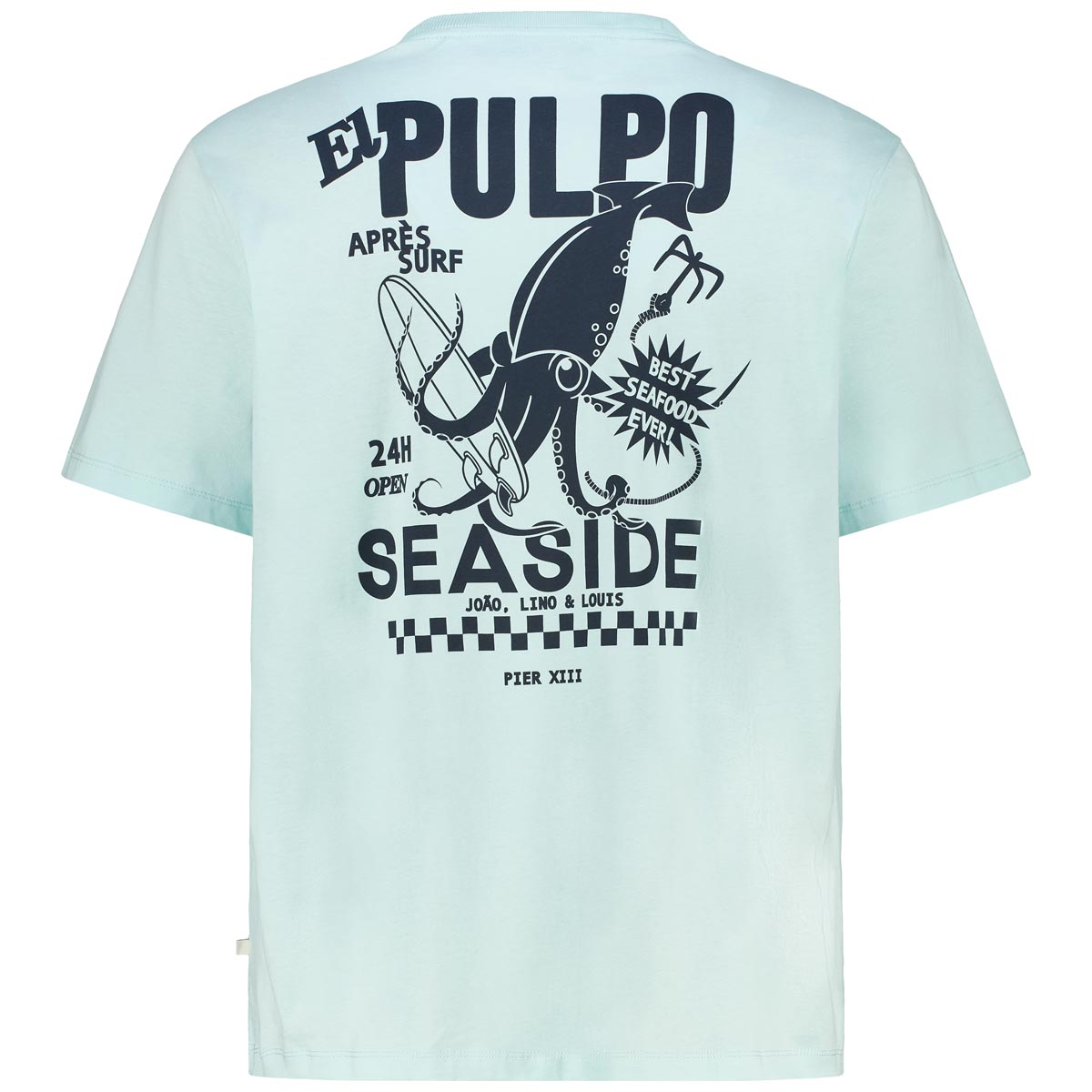 s.Oliver T-Shirt mit Print auf Vorder- und Rückseite türkis