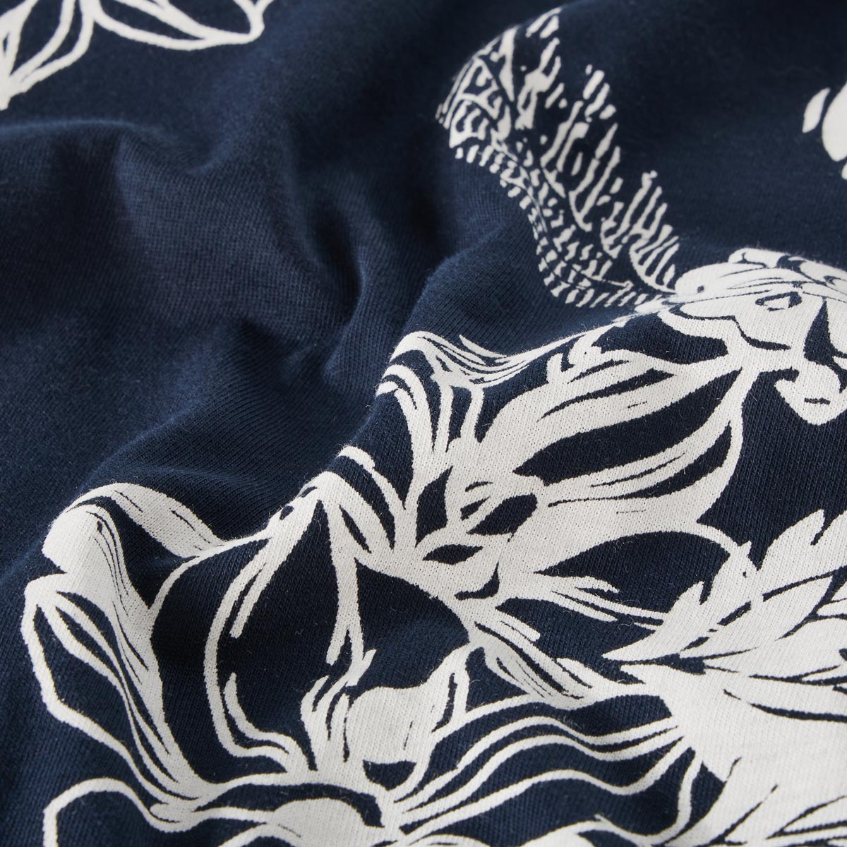 Lerros T-Shirt mit Allover-Muster blau