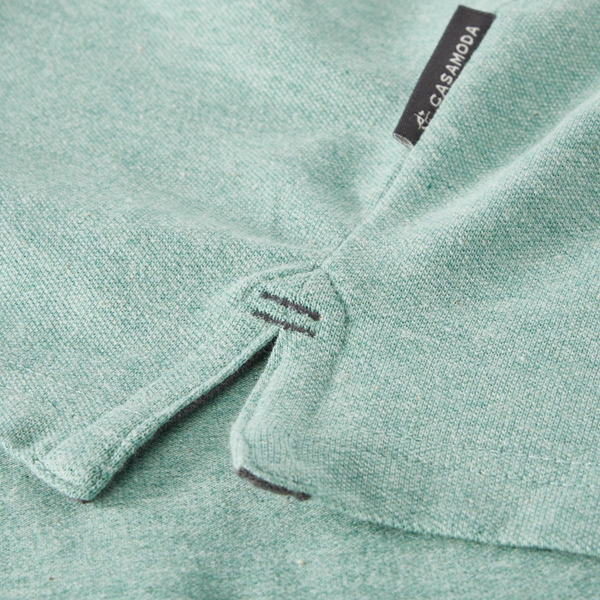 CASA MODA Poloshirt mit Elasthan grün