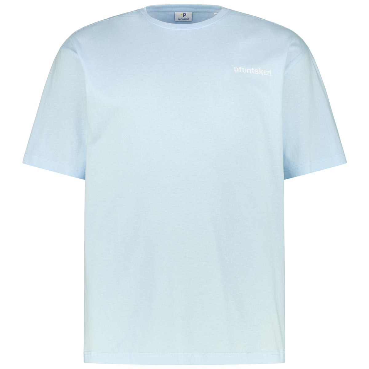 Pfundskerl T-Shirt mit Print auf Vorder- und Rückseite Farbe hellblau Größe günstig online kaufen
