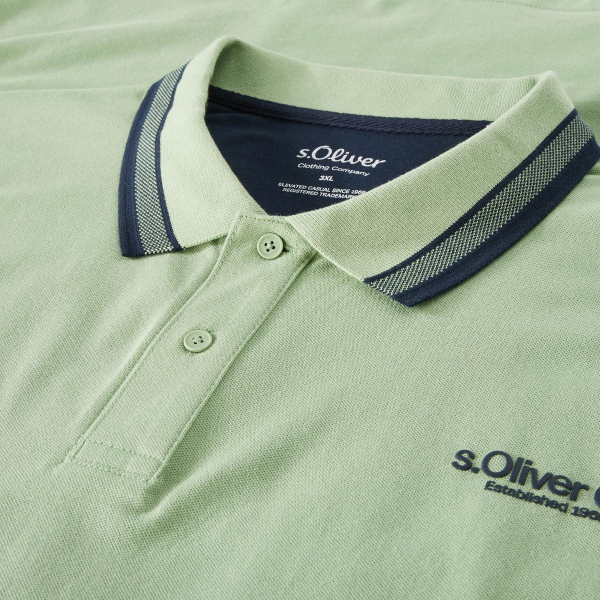 s.Oliver Poloshirt mit Elasthan grün