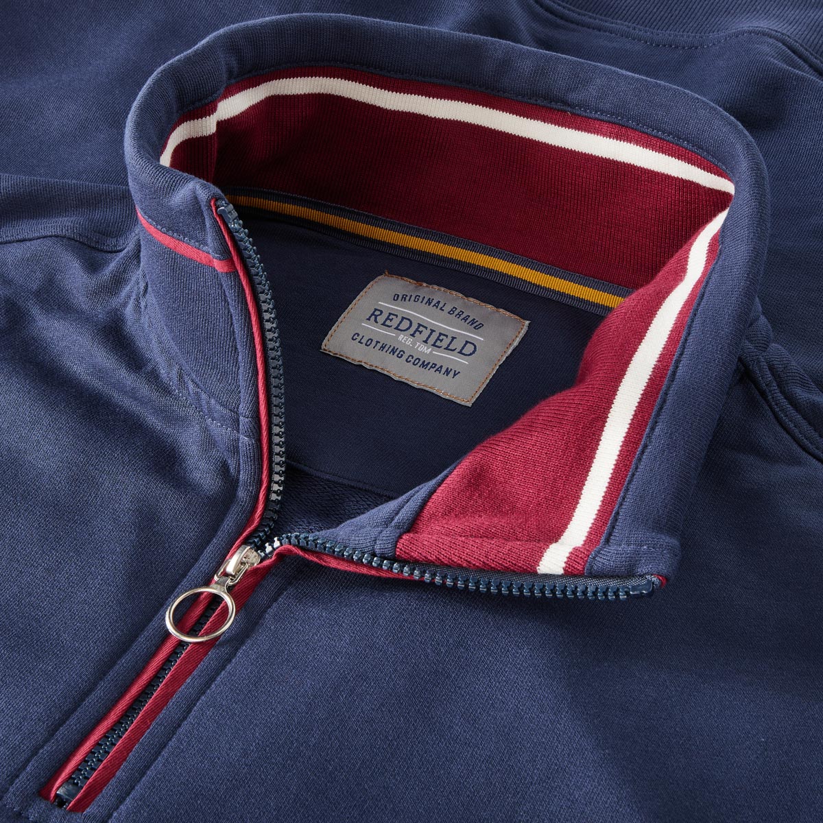 Redfield Sweatshirt mit Stickerei dunkelblau