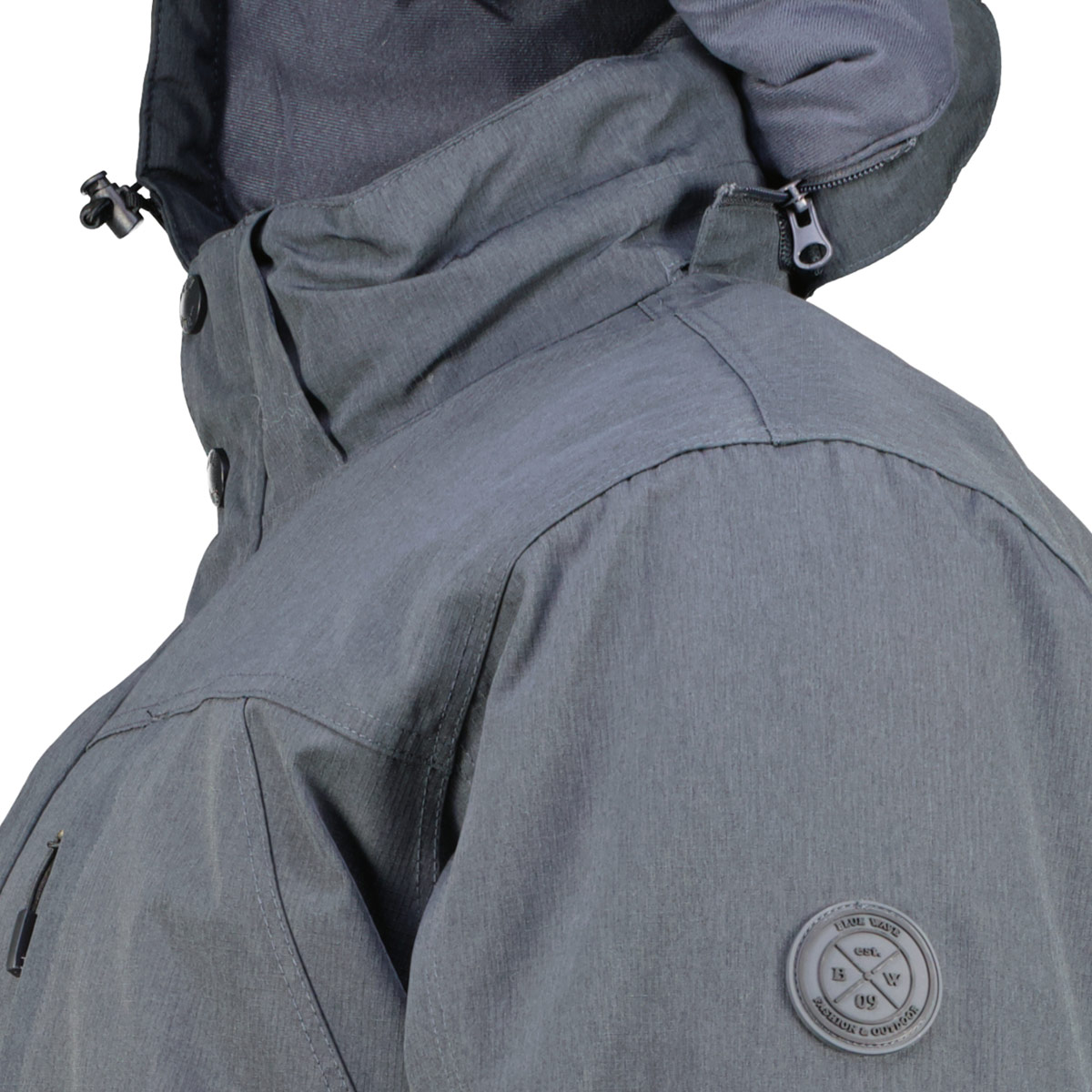 Blue Wave Wattierte Funktionsjacke, wasser- und winddicht anthrazit