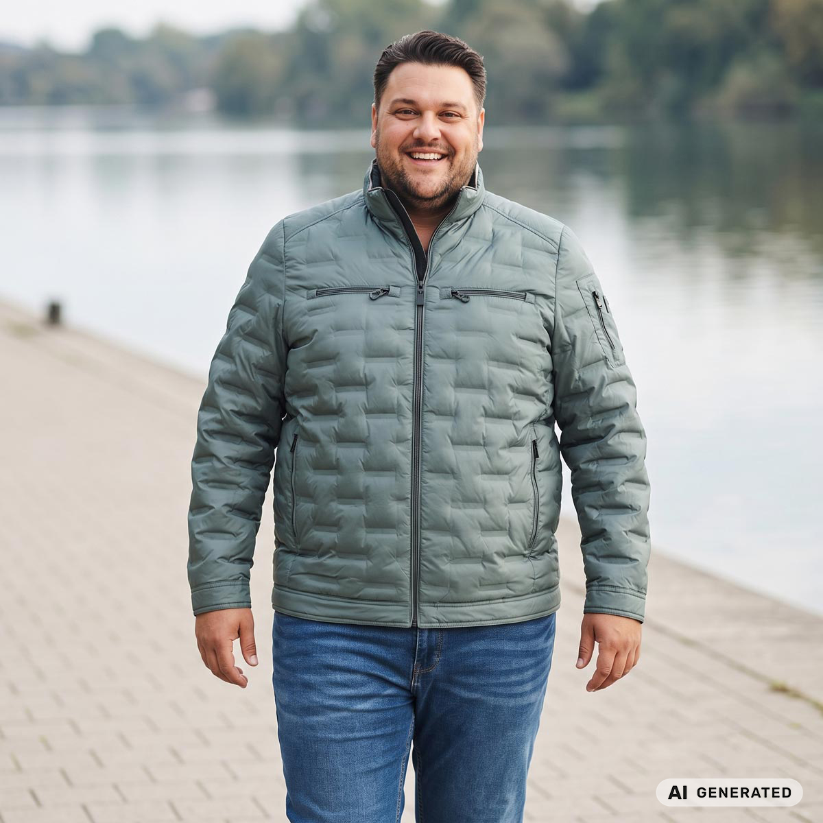 CASA MODA Steppjacke, wind- und wasserabweisend türkis