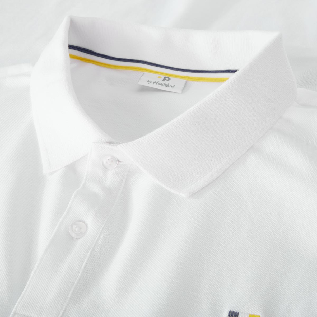 Pfundskerl Poloshirt aus Baumwolle weiß