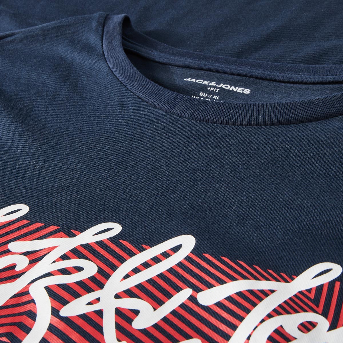 Jack&Jones T-Shirt mit Label-Print marine