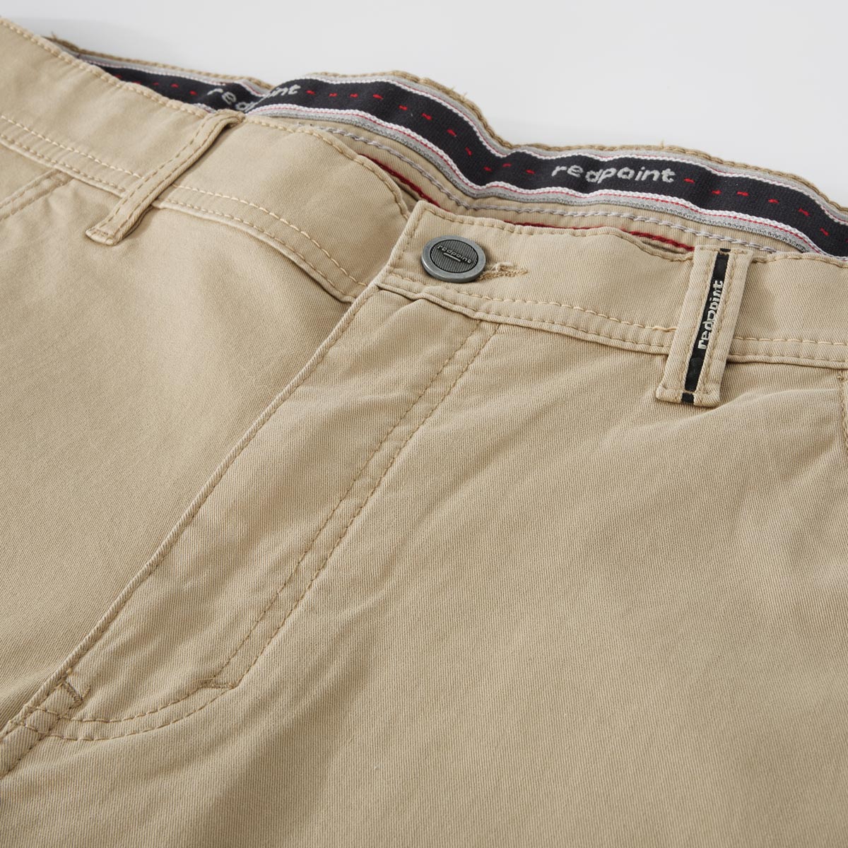 Redpoint Baumwollhose "Montreal" mit Stretch, Tapered Fit beige