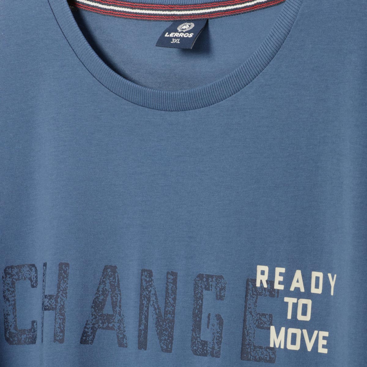 Lerros T-Shirt mit Print hellblau