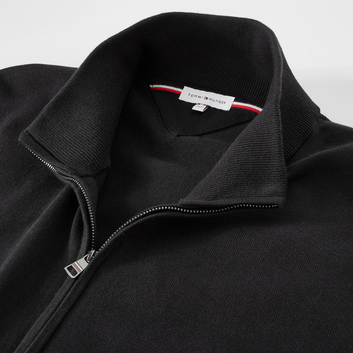 Tommy Hilfiger Strickjacke aus Baumwolle schwarz