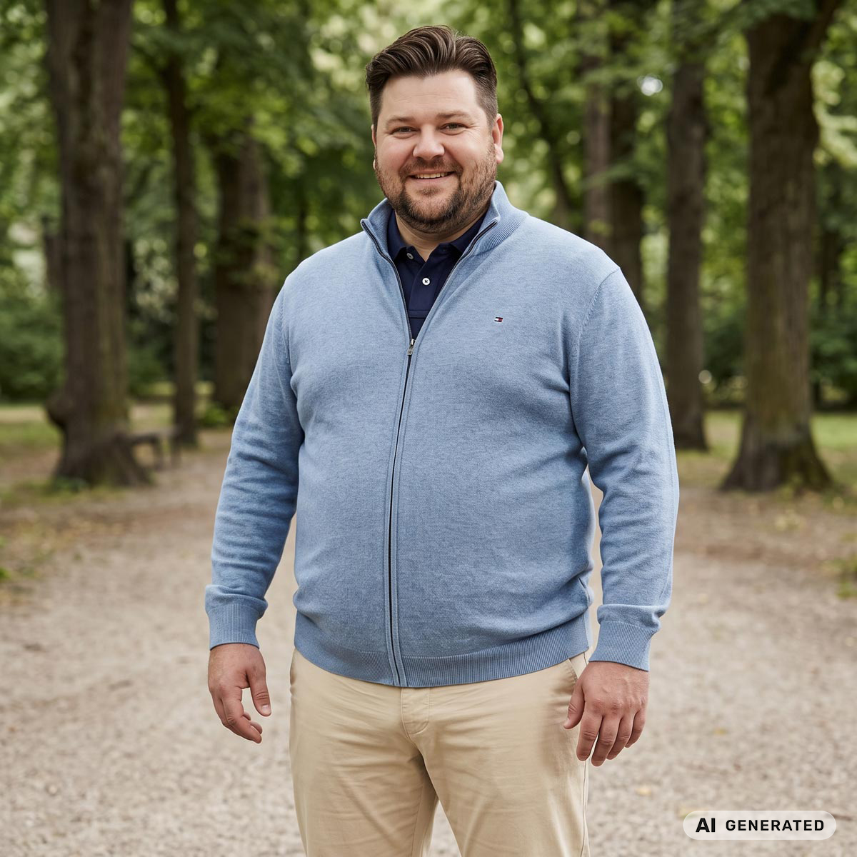 Tommy Hilfiger Strickjacke aus Baumwolle hellblau