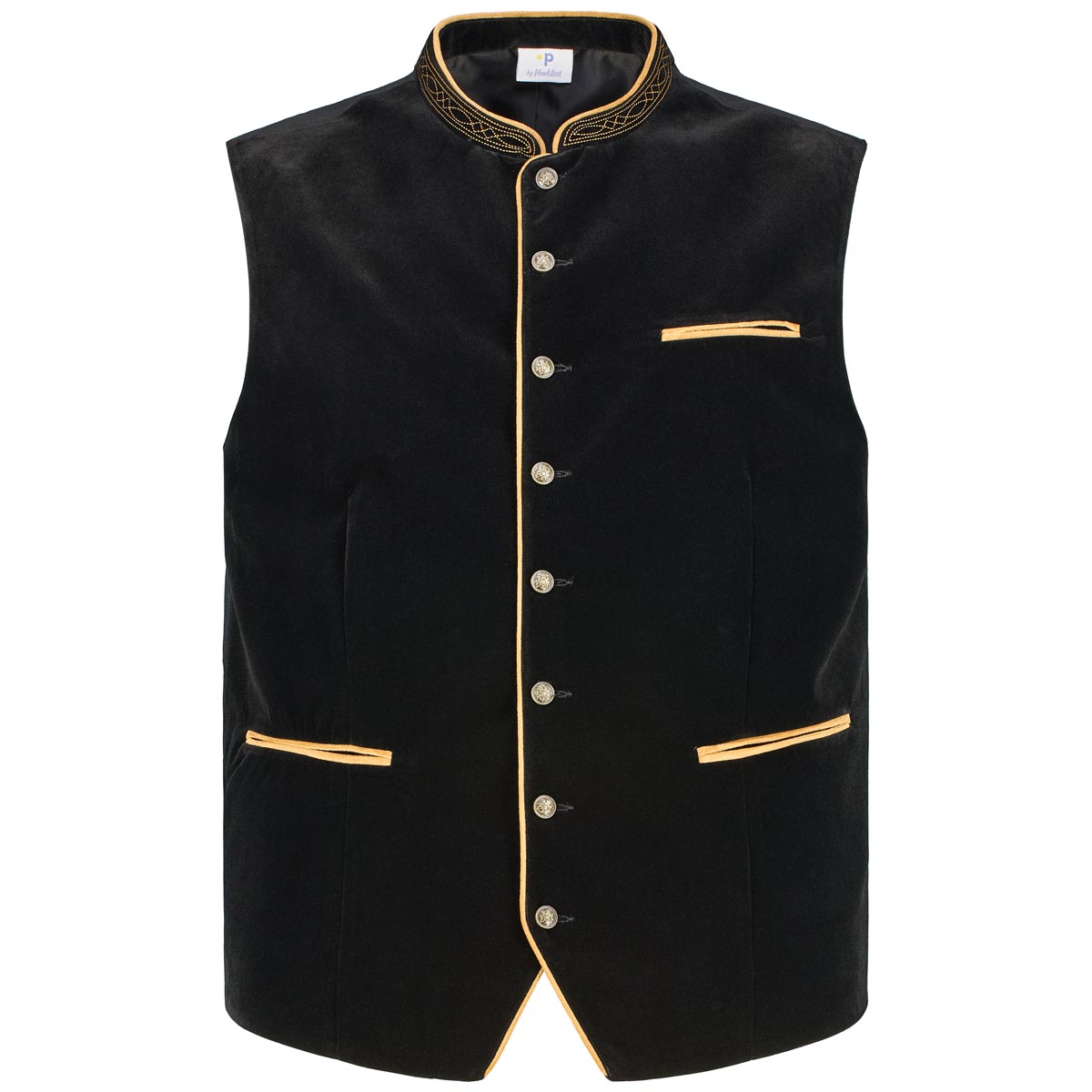 Pfundskerl Trachtenweste aus Samt schwarz