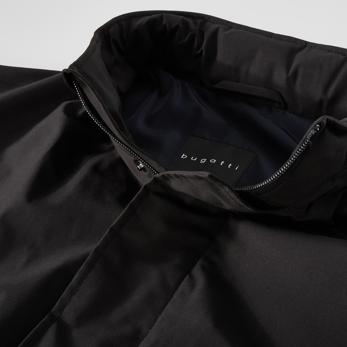 bugatti Leichter Kurzmantel,  wasserabweisend schwarz