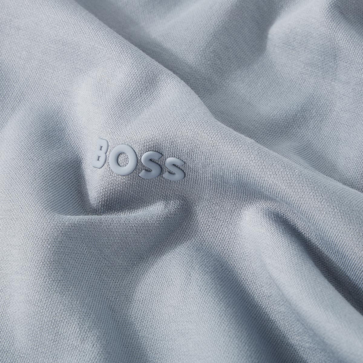BOSS Sweatjacke mit Elasthan dunkelgrau