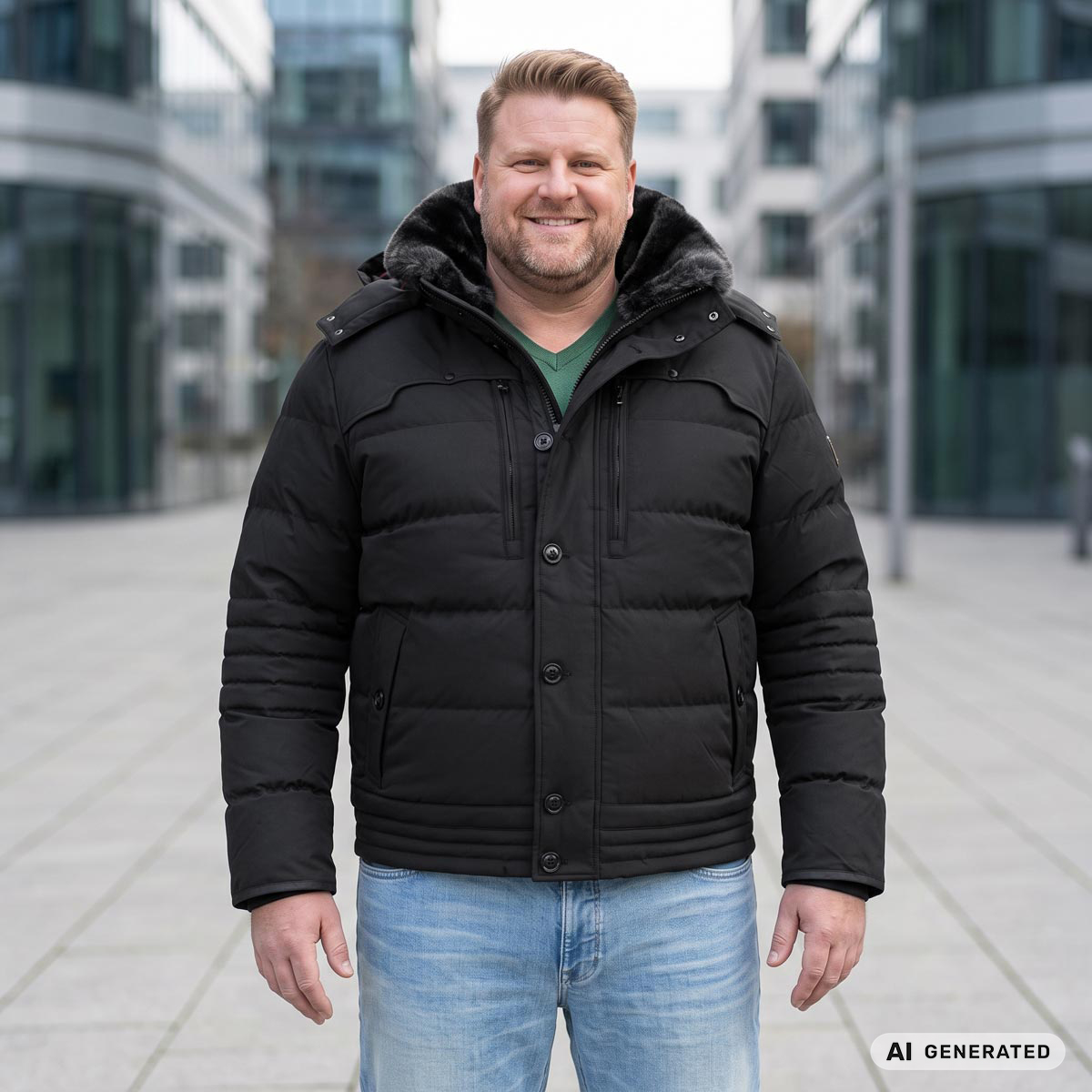 Wellensteyn Wattierte Winterjacke "Starstream", winddicht, wasserabweisend schwarz
