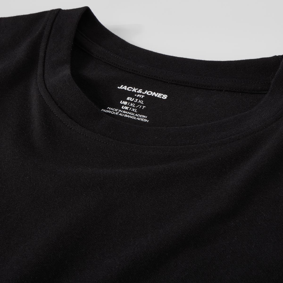 Jack&Jones T-Shirt mit Print auf Vorder- und Rückseite schwarz