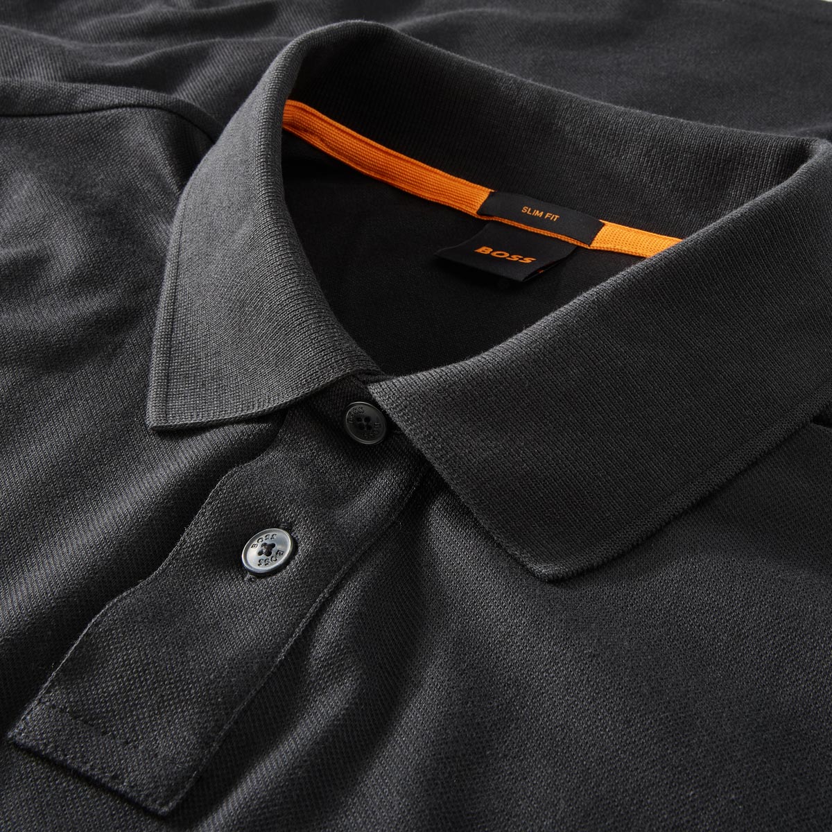 BOSS Poloshirt mit Elasthan schwarz