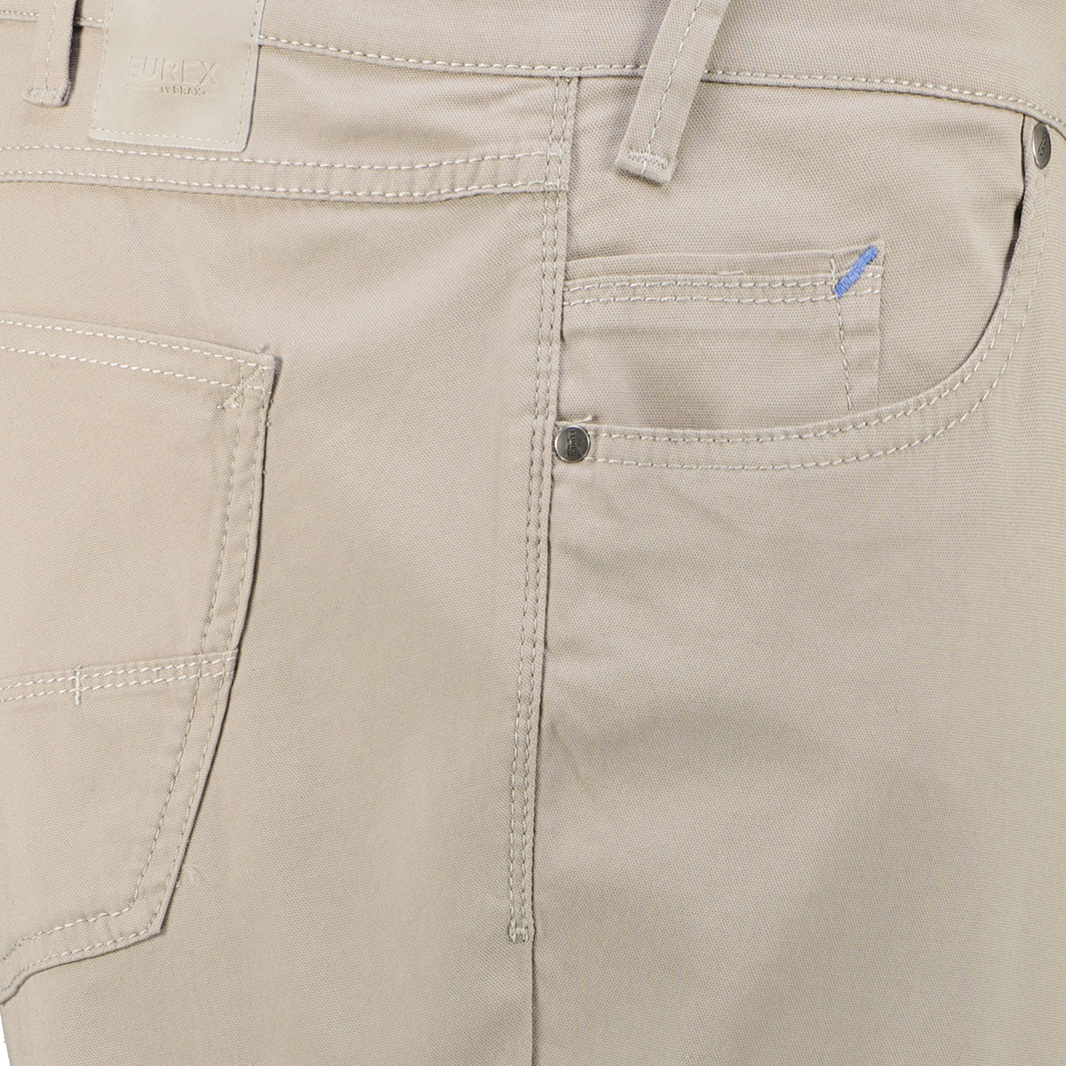 Eurex by Brax Baumwollhose "Luke" mit Stretch, Tapered Fit hellgrau