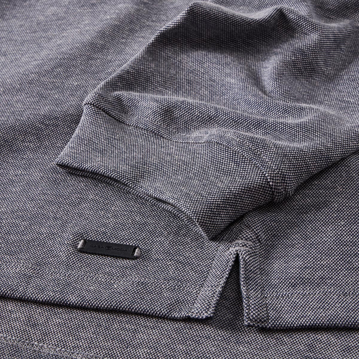 CASA MODA Pflegeleichtes Stretch-Poloshirt marine