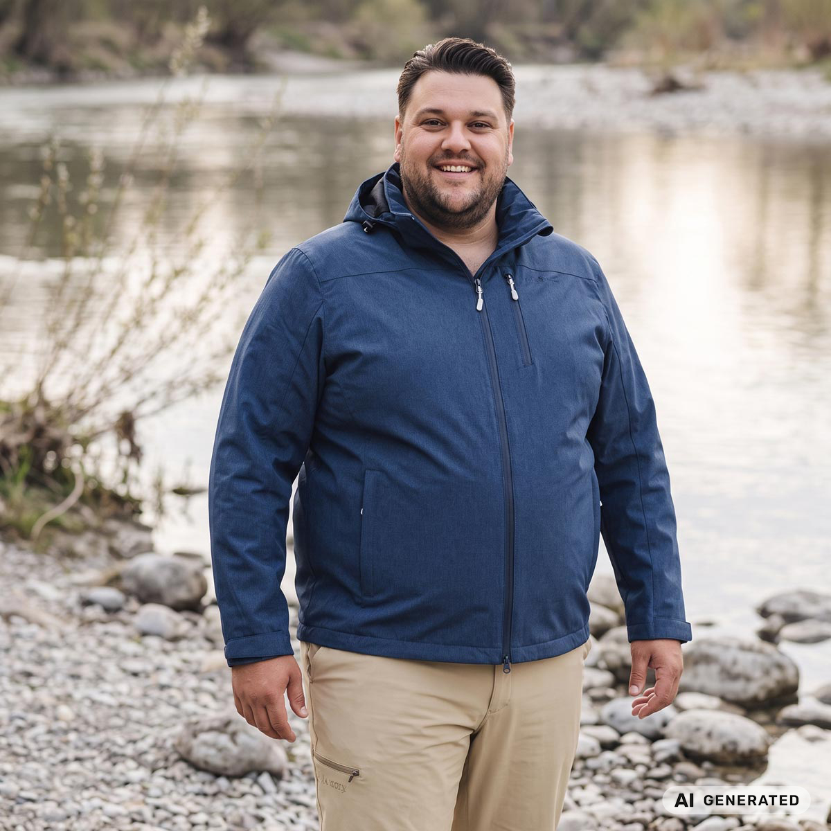 Blue Wave Funktionsjacke, wind- und wasserdicht dunkelblau