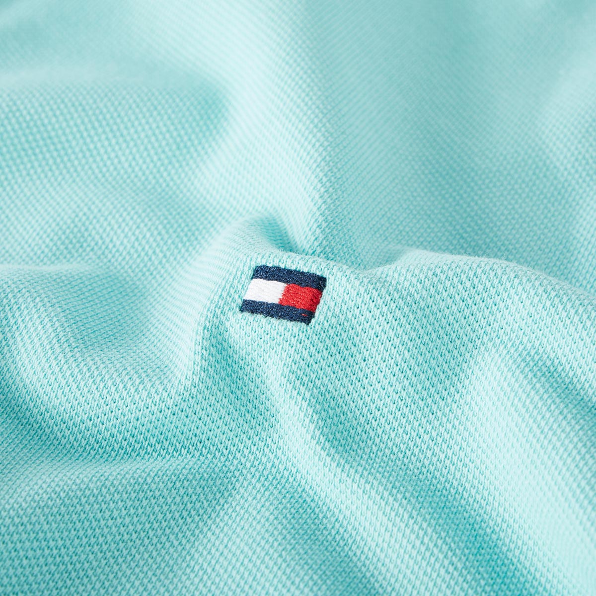 Tommy Hilfiger Poloshirt mit Stretch türkis