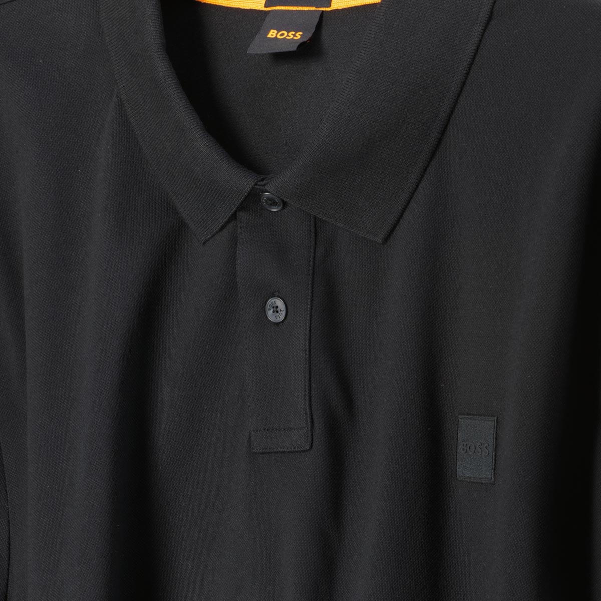 BOSS Poloshirt mit Biobaumwolle schwarz