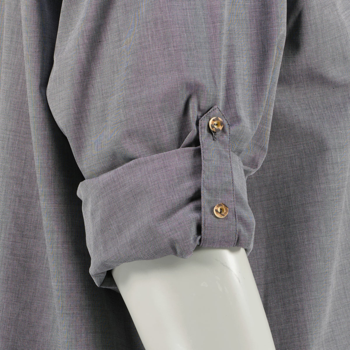 Orbis Trachtenhemd mit Krempelärmeln grau