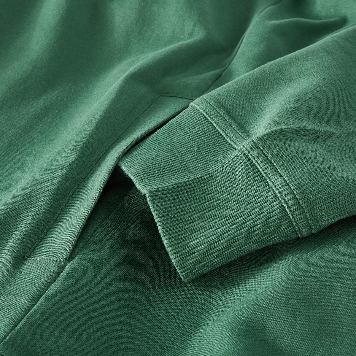 RAGMAN Sweatjacke aus Baumwollmischung dunkelgrün