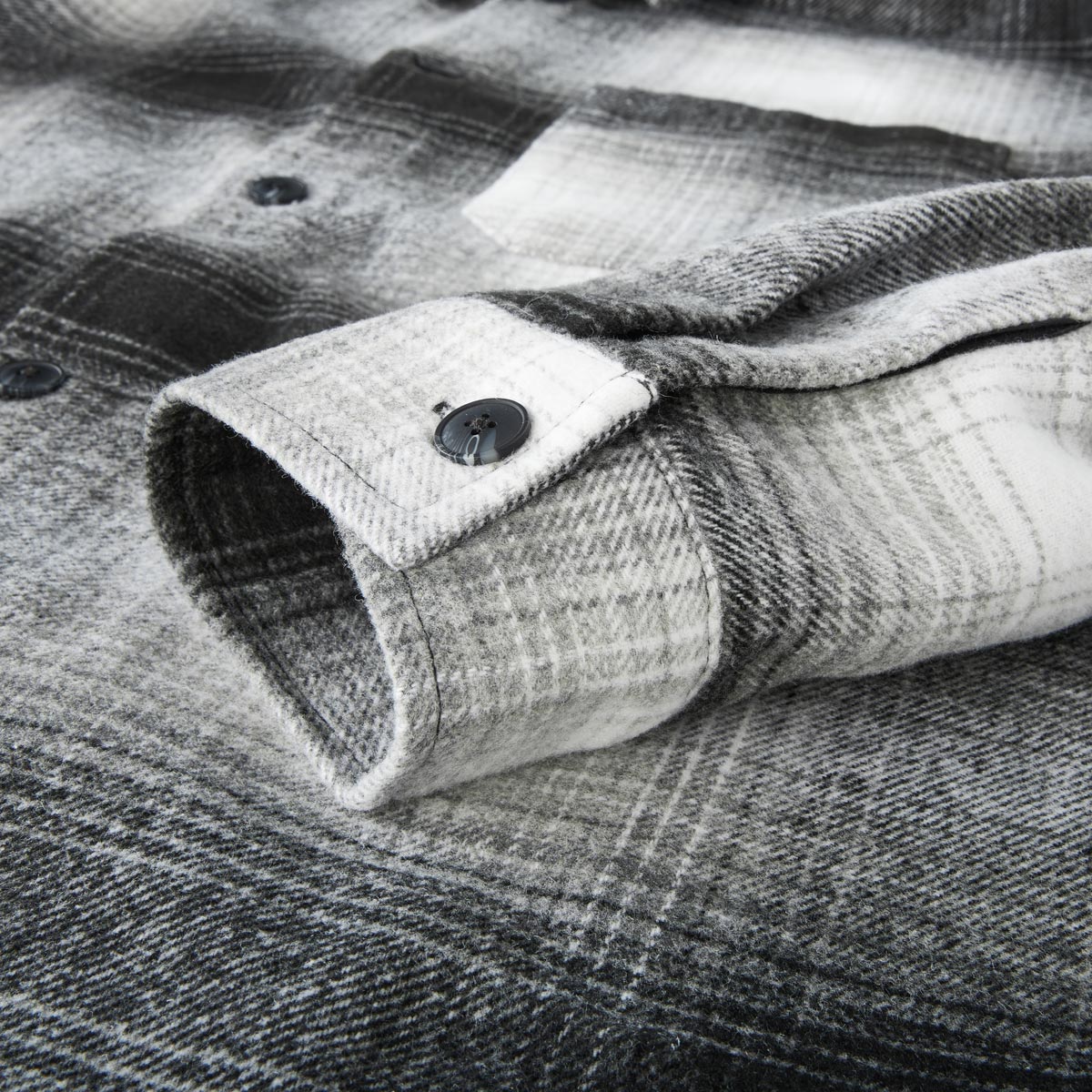 Jack&Jones Overshirt mit Karomuster schwarz