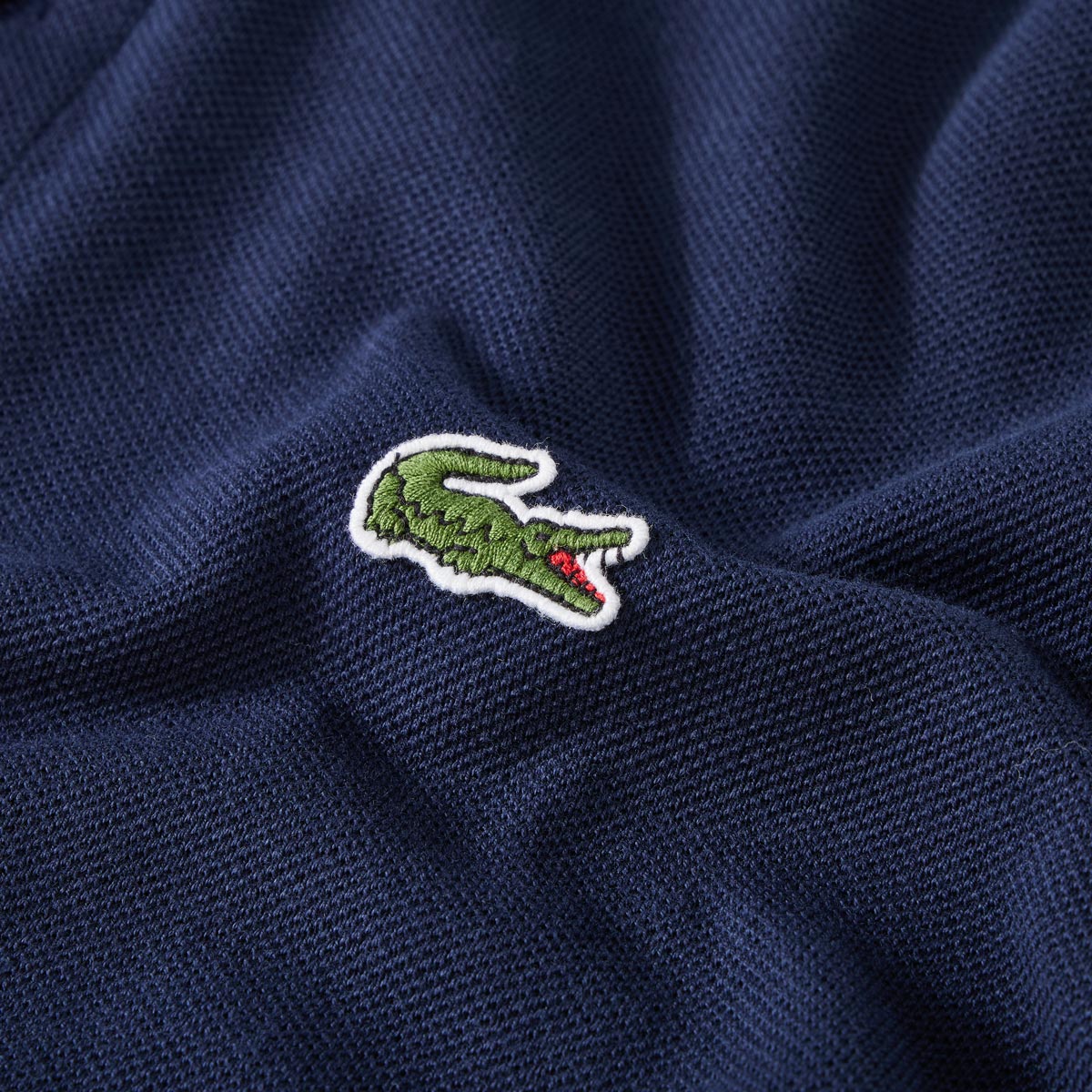 LACOSTE Poloshirt aus Baumwoll-Piqué marine