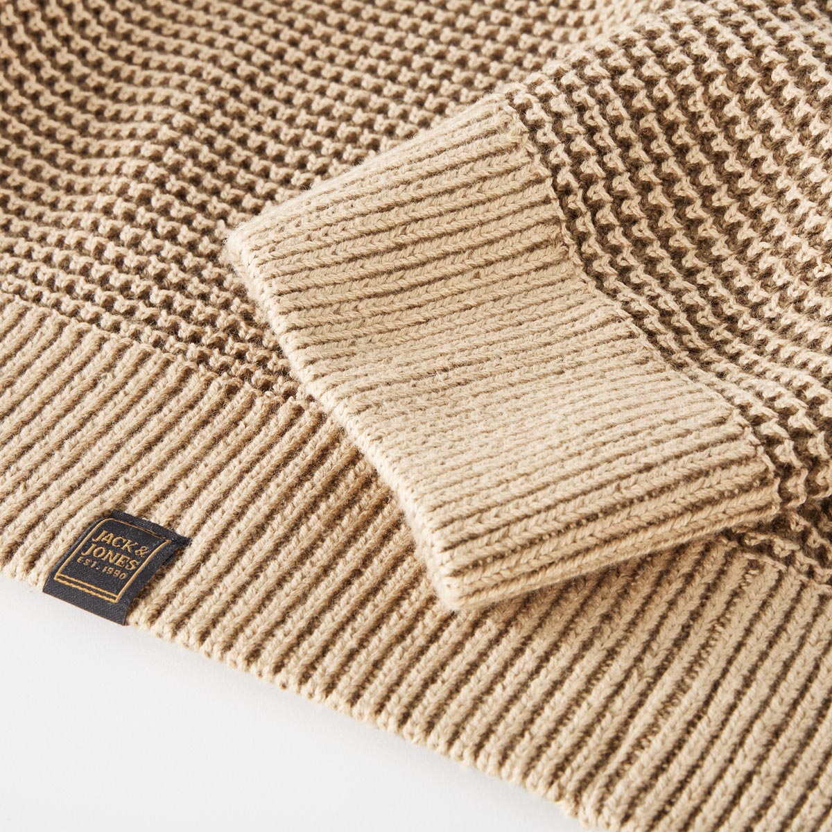 Jack&Jones Pullover mit Troyerkragen braun