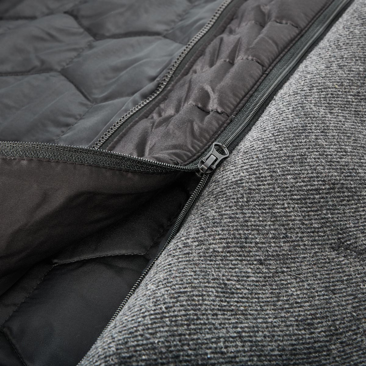 Calamar Wolljacke mit heraustrennbarem Westeneinsatz schwarz