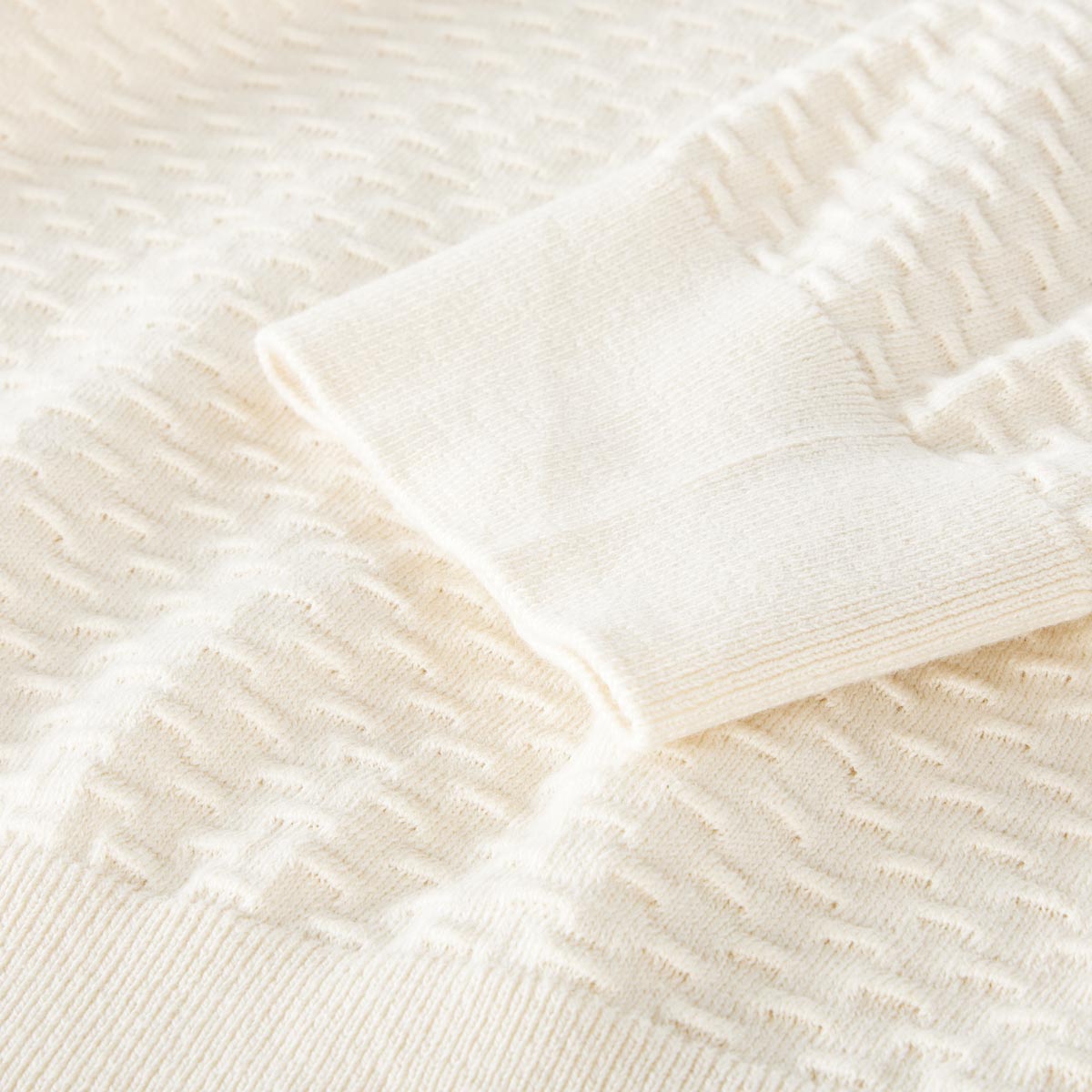 PME LEGEND Pullover mit Struktur weiß