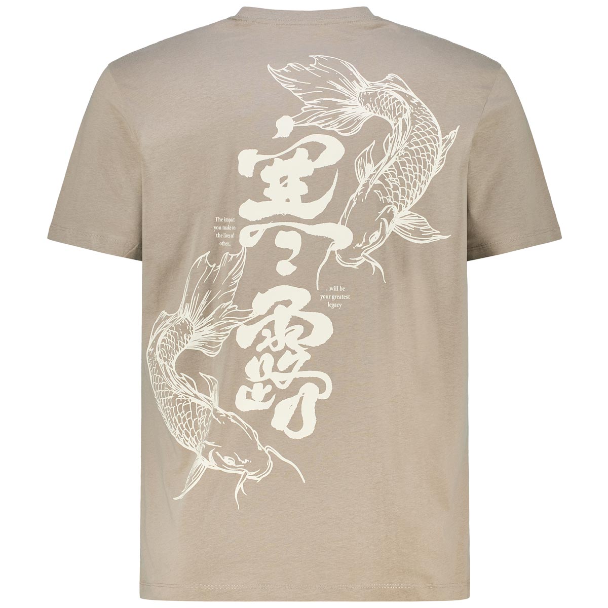 Jack&Jones T-Shirt mit Rückenprint khaki