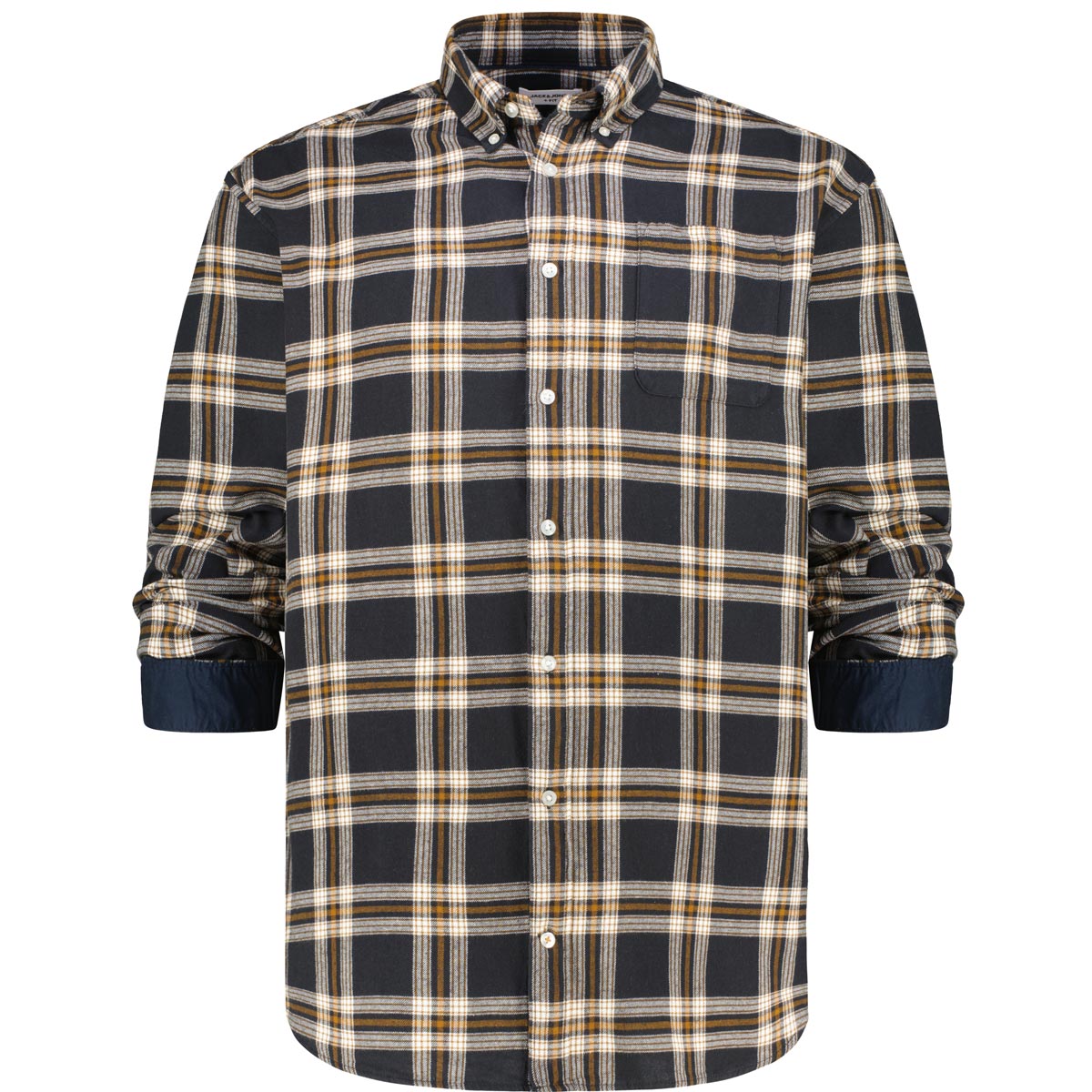 Jack&Jones Kariertes Flanellhemd schwarz
