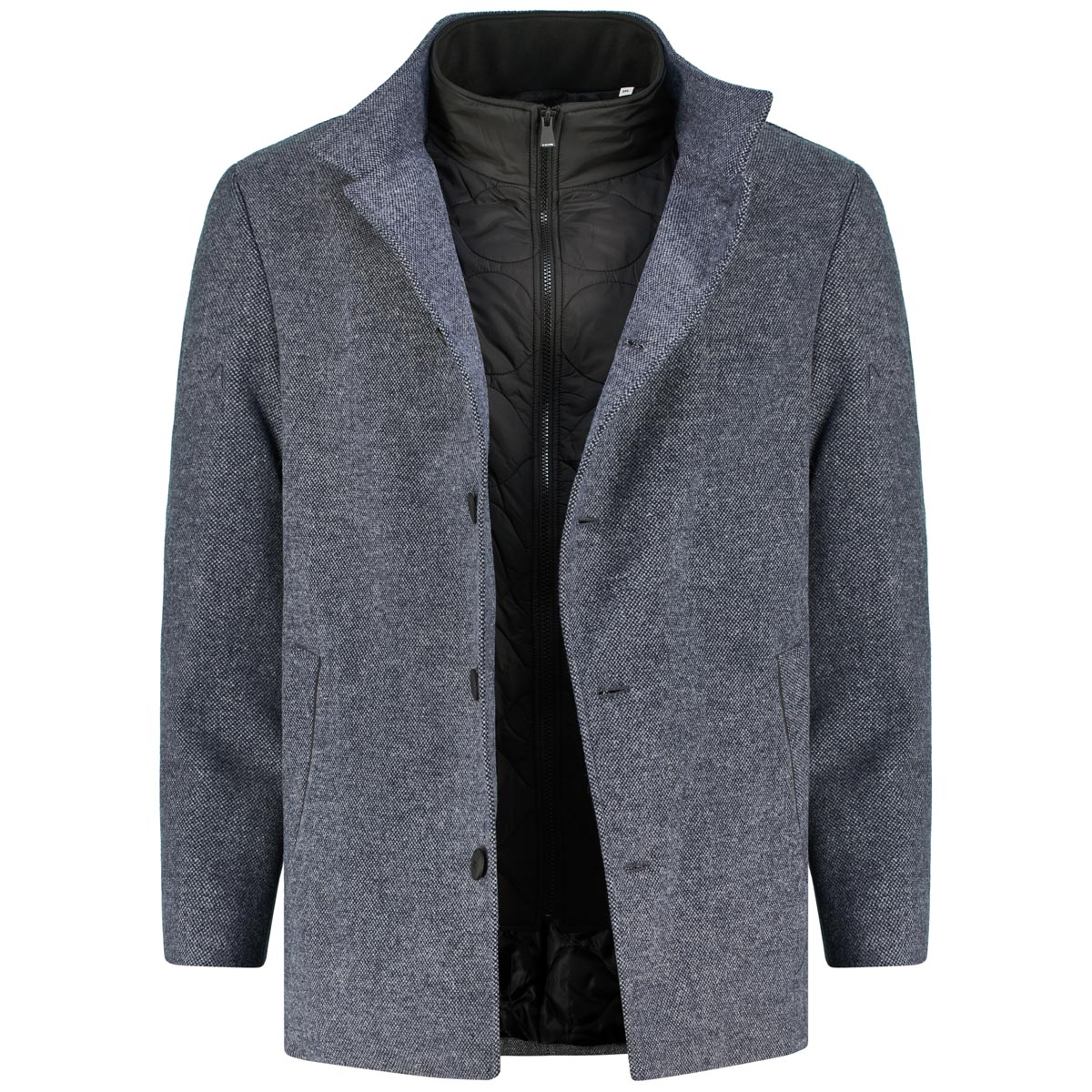 s.Oliver Kurzmantel aus Wollmischung blau