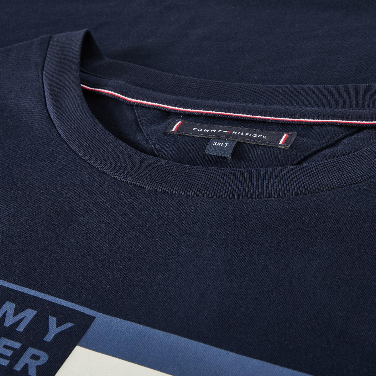 Tommy Hilfiger T-Shirt mit Label-Print marine