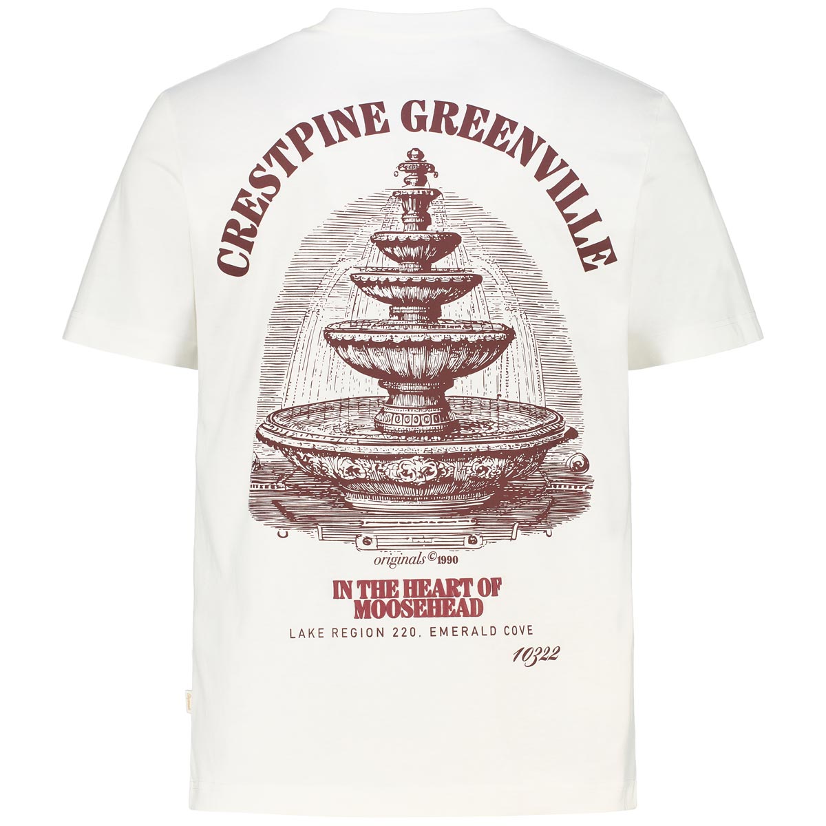 Jack&Jones T-Shirt mit Rückenprint weiß