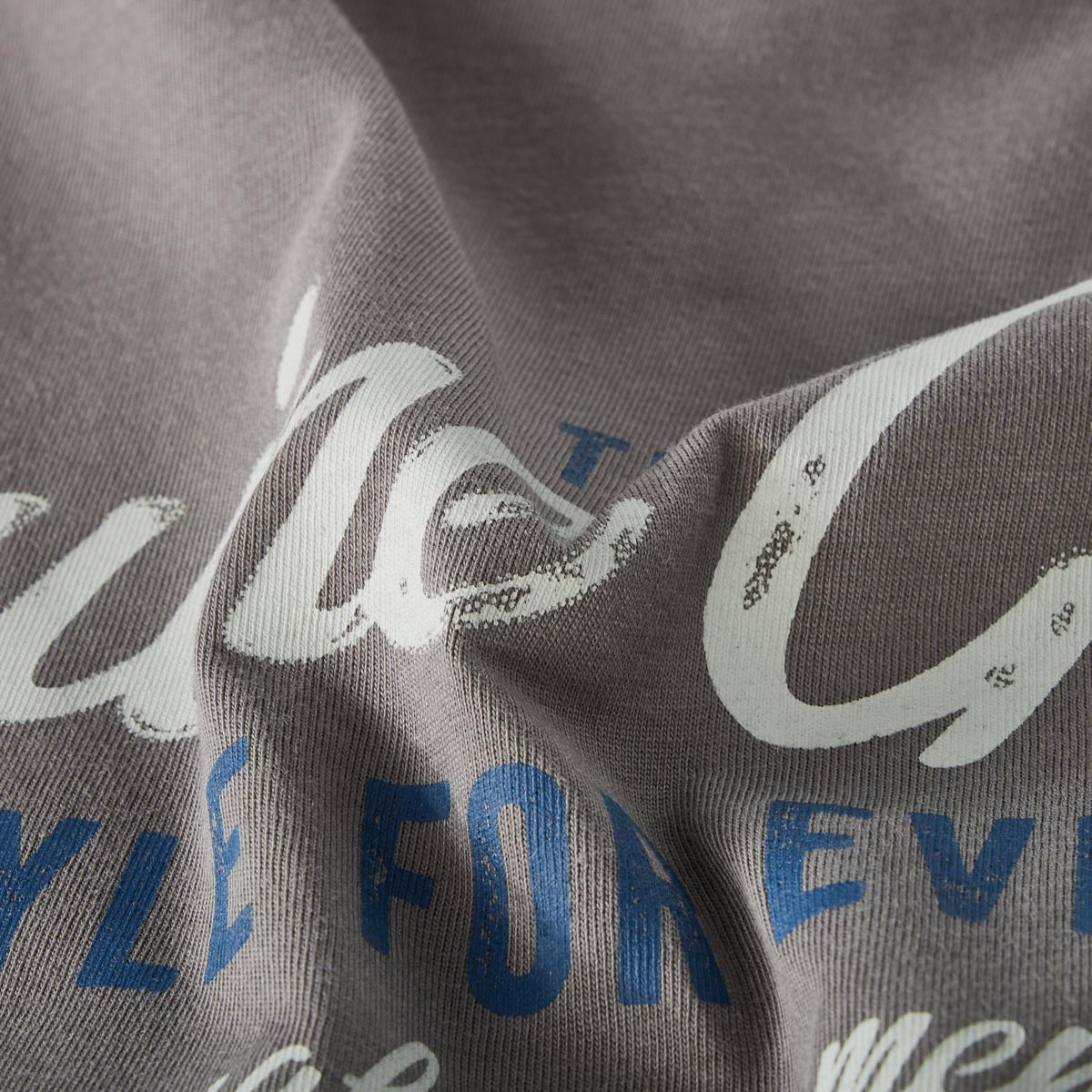 Lerros T-Shirt mit Label-Print grau