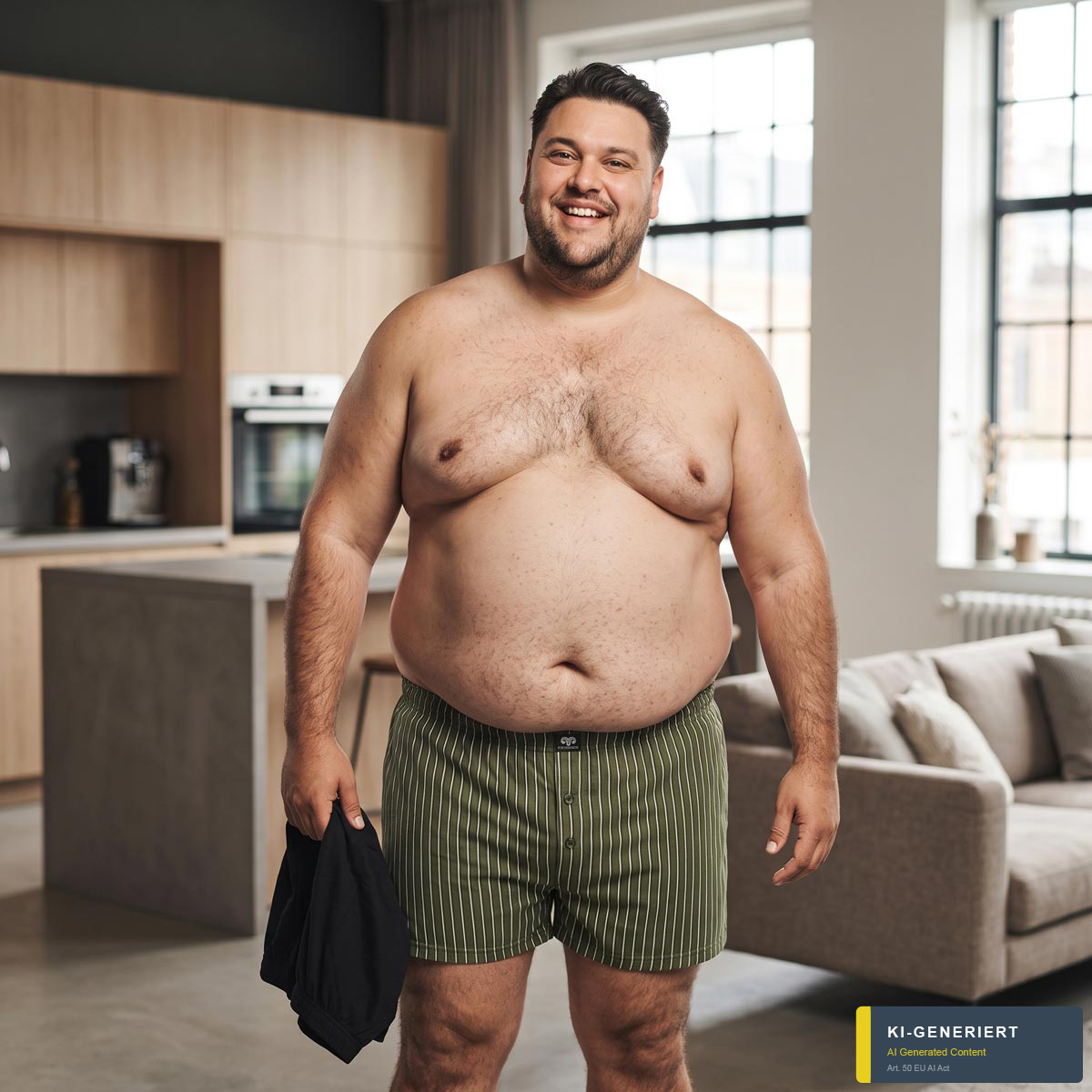 Ceceba Boxershorts aus Baumwoll-Jersey, Doppelpack grün