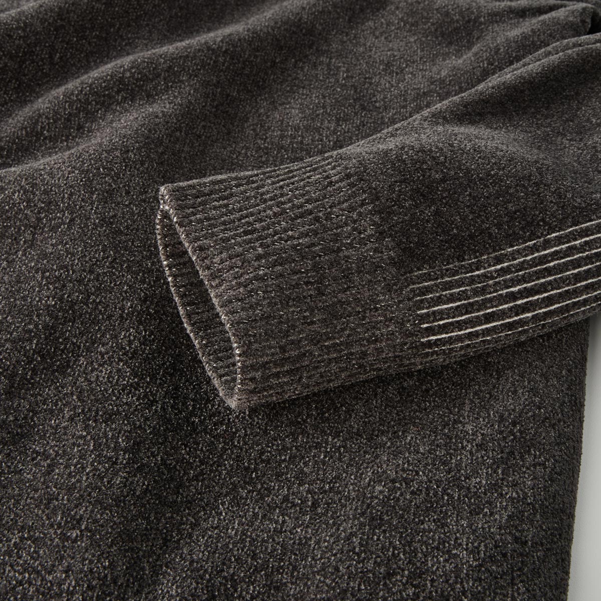 Hajo Sweatshirt aus weicher Chenille anthrazit