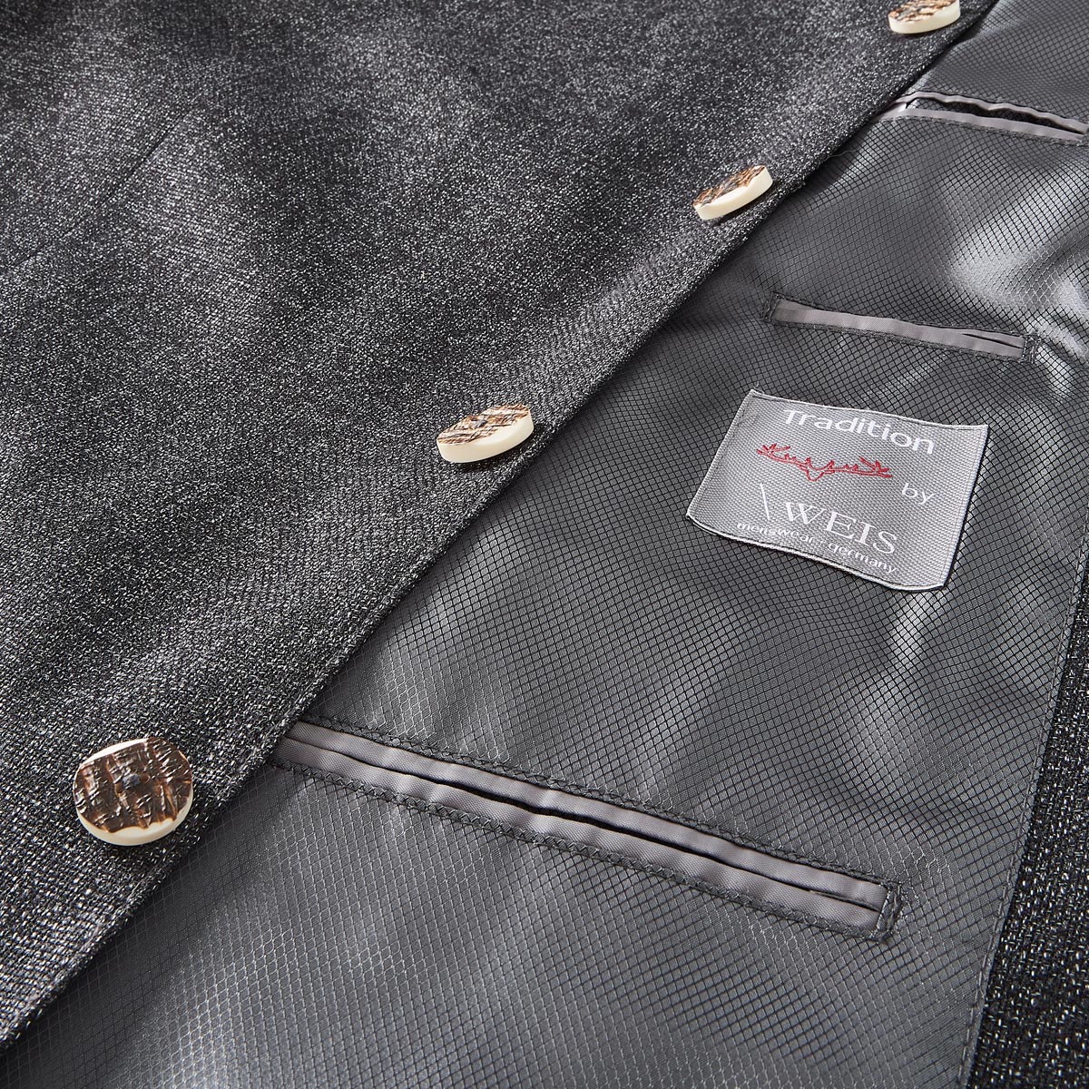 Weis Trachtenjanker "Passau"  grau