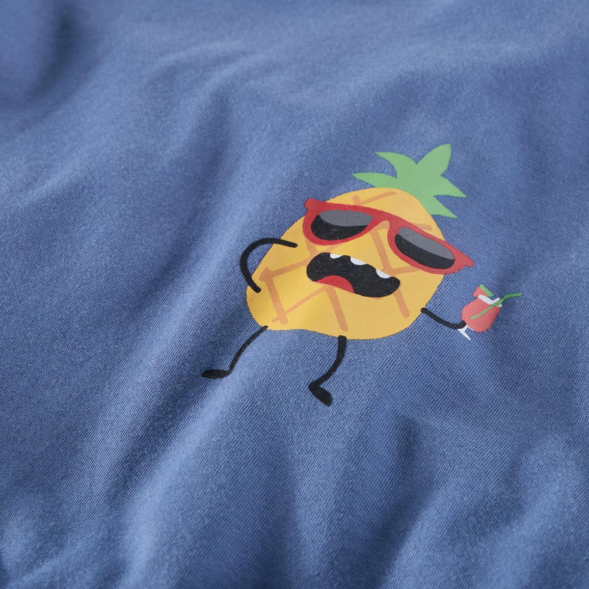 Pfundskerl T-Shirt mit Motiv-Print blau