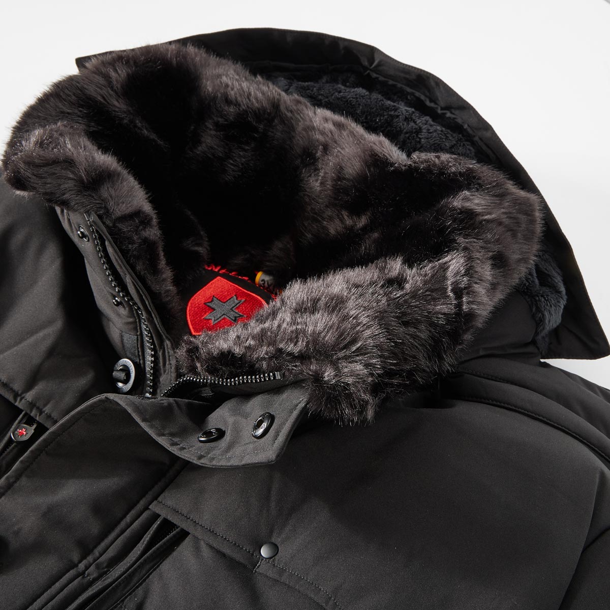 Wellensteyn Wattierte Winterjacke "Starstream", winddicht, wasserabweisend schwarz