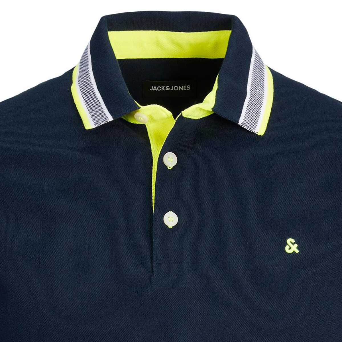 Jack&Jones Poloshirt mit Kontrastdetails dunkelblau
